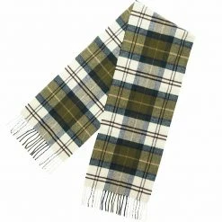 Barbour Men's Scarves Merino Cashmere Tartan Scarf -Barbour Online Shop ANC D2
