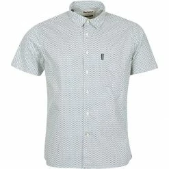 Barbour Men's Button-Down Short-Sleeve Shirts Summer Print 12 Short Sleeve Shirt Men's -Barbour Online Shop ANTWHI D2