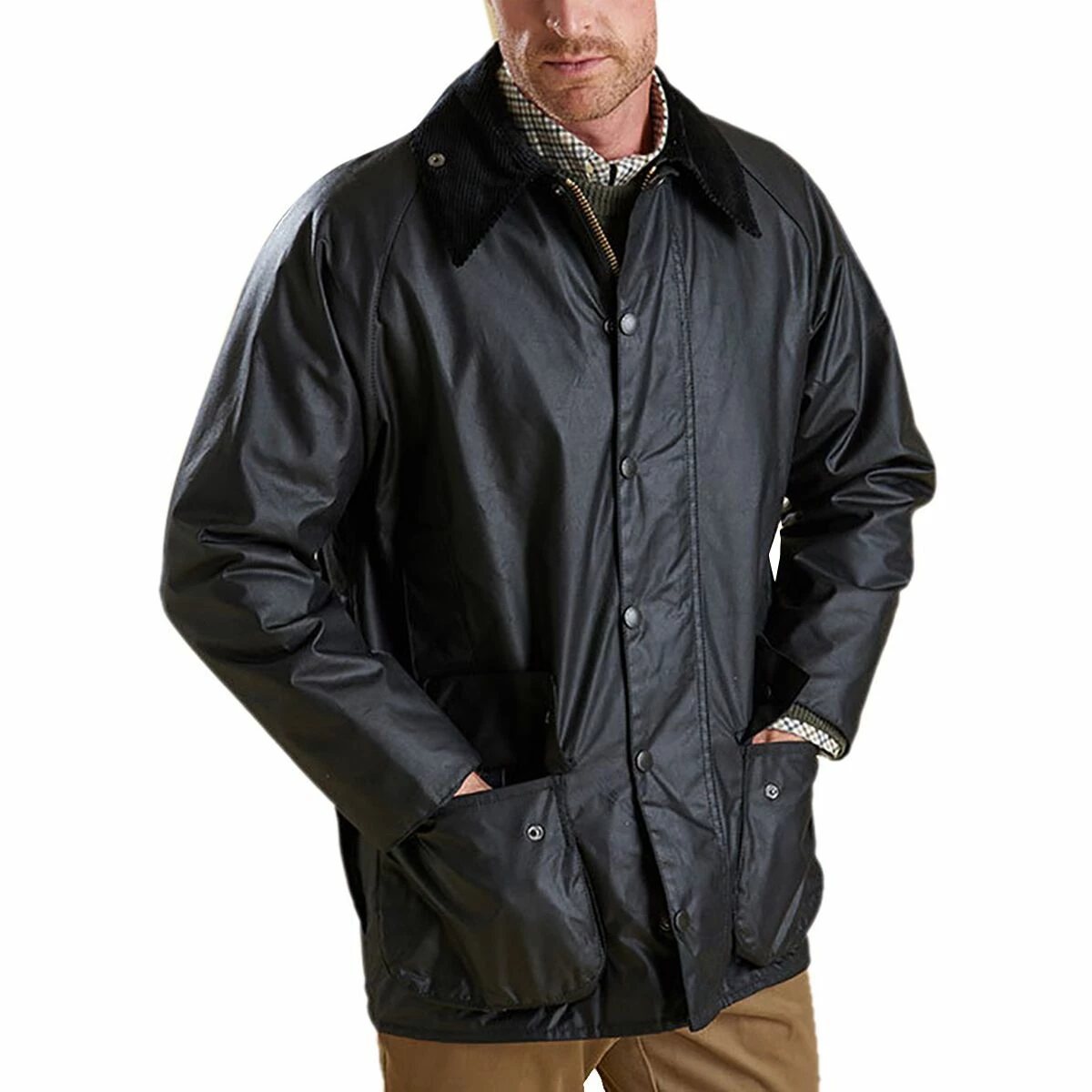 Barbour Men's Casual Jackets Beaufort Wax Jacket Men's 11 Barbour Men's Casual Jackets Beaufort Wax Jacket Men's - Image 9