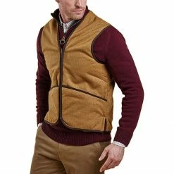 Barbour Men's Vests Warm Pile Waistcoat Zip In Liner Vest   Men's