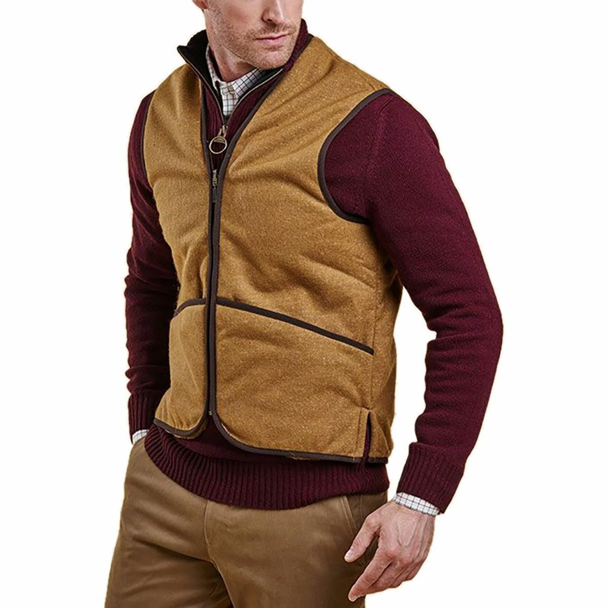 Barbour Men's Vests Warm Pile Waistcoat Zip In Liner Vest Men's 3 Barbour Men's Vests Warm Pile Waistcoat Zip In Liner Vest Men's
