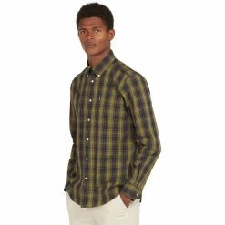 Barbour Men's Button-Down Long-Sleeve Shirts Tartan 17 Tailored Shirt   Men's