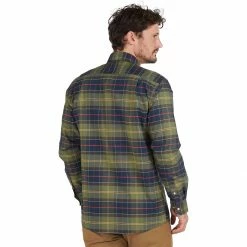 Barbour Men's Button-Down Long-Sleeve Shirts Fulton Coolmax Shirt Men's -Barbour Online Shop CLA D4