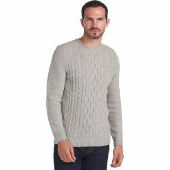 Barbour Men's Sweaters Chunky Cable Crew Sweater   Men's