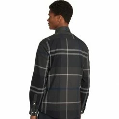 Barbour Men's Button-Down Long-Sleeve Shirts Dunoon Tailored Shirt Men's -Barbour Online Shop GRA D1