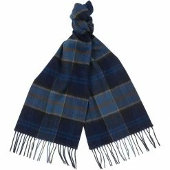 Barbour Men's Scarves Merino Cashmere Tartan Scarf -Barbour Online Shop MID
