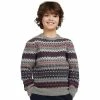 Barbour Boys' Sweatshirts Case Fair Isle Crew Sweatshirt Boys' -Barbour Online Shop MIDGRE 1
