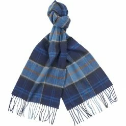 Barbour Men's Scarves Merino Cashmere Tartan Scarf -Barbour Online Shop MID D3
