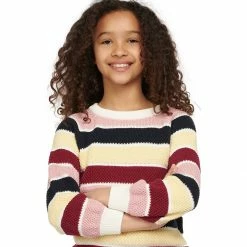 Barbour Girls' Sweatshirts Collywell Knit Sweater Girls' -Barbour Online Shop MUL D2