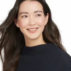 Barbour Women's Sweaters Stitch Guernsey Cape Sweater Women's -Barbour Online Shop NAV D2 4