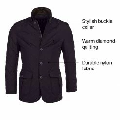 Barbour Men's Casual Jackets Quilted Lutz Jacket Men's -Barbour Online Shop NV D25