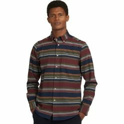 Barbour Men's Button-Down Long-Sleeve Shirts Cornhill Tailored Shirt Men's -Barbour Online Shop OLI 1