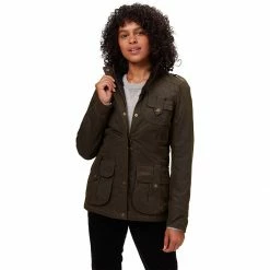 Barbour Women's Casual Jackets Winter Defence Wax Jacket   Women's