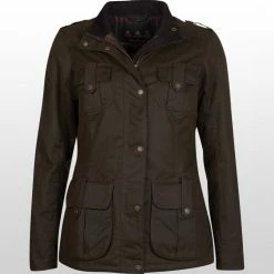 Barbour Women's Casual Jackets Winter Defence Wax Jacket Women's -Barbour Online Shop OLICLA D2