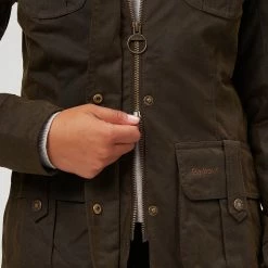 Barbour Women's Casual Jackets Winter Defence Wax Jacket Women's -Barbour Online Shop OLICLA D5 1