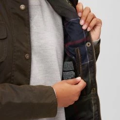 Barbour Women's Casual Jackets Winter Defence Wax Jacket Women's -Barbour Online Shop OLICLA D6 1