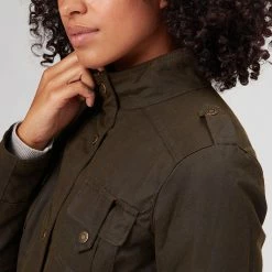 Barbour Women's Casual Jackets Winter Defence Wax Jacket Women's -Barbour Online Shop OLICLA D7 1