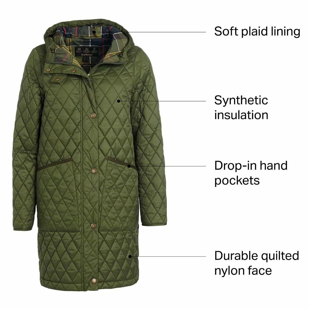 Barbour Women's Synthetic Insulation Jackets Dornoch Quilted Jacket Women's 18 Barbour Women's Synthetic Insulation Jackets Dornoch Quilted Jacket Women's - Image 16