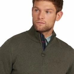 Barbour Men's Sweaters Cotton 1/2 Zip Sweater Men's 9 Barbour Men's Sweaters Cotton 1/2 Zip Sweater Men's -Barbour Online Shop OLIMAR D4