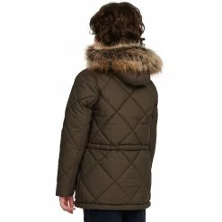 Barbour Boys' Synthetic Insulation Jackets Holburn Quilted Jacket Kids' -Barbour Online Shop OLI D1 2