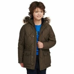 Barbour Boys' Synthetic Insulation Jackets Holburn Quilted Jacket Kids' -Barbour Online Shop OLI D11