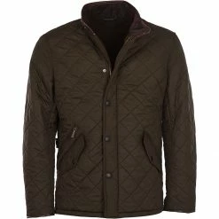 Barbour Men's Synthetic Insulation Jackets Powell Quilted Jacket Men's -Barbour Online Shop OV D3 2
