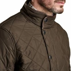 Barbour Men's Synthetic Insulation Jackets Powell Quilted Jacket Men's -Barbour Online Shop OV D4 1