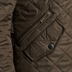 Barbour Men's Synthetic Insulation Jackets Powell Quilted Jacket Men's -Barbour Online Shop OV D5 1