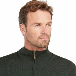 Barbour Men's Fleece Jackets Gamlin Half Zip Sweater Men's -Barbour Online Shop OV D9 1