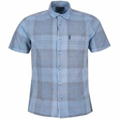 Barbour Men's Button-Down Short-Sleeve Shirts Tartan 17 Pigment Short Sleeve Shirt Men's 22 Barbour Men's Button-Down Short-Sleeve Shirts Tartan 17 Pigment Short Sleeve Shirt Men's -Barbour Online Shop PIGBLU D2