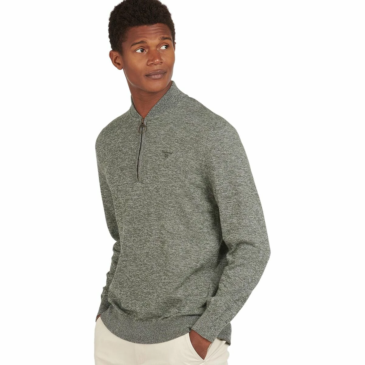 Barbour Men's Sweaters Sports Half Zip Knit Sweater Men's 7 Barbour Men's Sweaters Sports Half Zip Knit Sweater Men's - Image 6