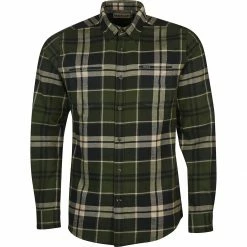 Barbour Men's Flannel Shirts Bidston Shirt Men's -Barbour Online Shop RIFGRE D2 1
