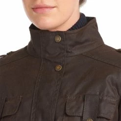 Barbour Women's Casual Jackets Winter Defence Wax Jacket Women's -Barbour Online Shop RUGRPICH D7