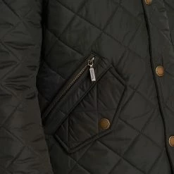 Barbour Men's Synthetic Insulation Jackets Powell Quilted Jacket Men's -Barbour Online Shop SAG D6